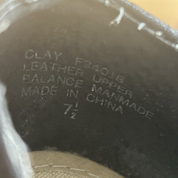 ESprit 7.5 Black Lace Up Oxford Chunky Shoes 90s Y2K Leather School Girl CLAY - Picture 10 of 10